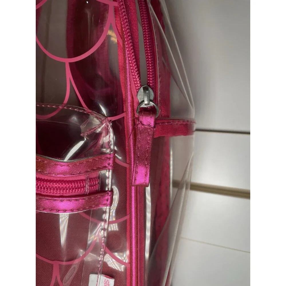 Stephen Joseph Clear Mermaid Backpack Girls School Book Bag Stadium Shinny NEW